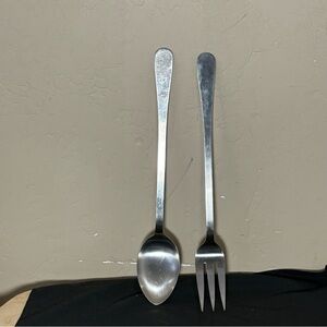 Lauffer 18/8 Stainless 15 1/2” Fork & Spoon Serve Size Japan Oversized